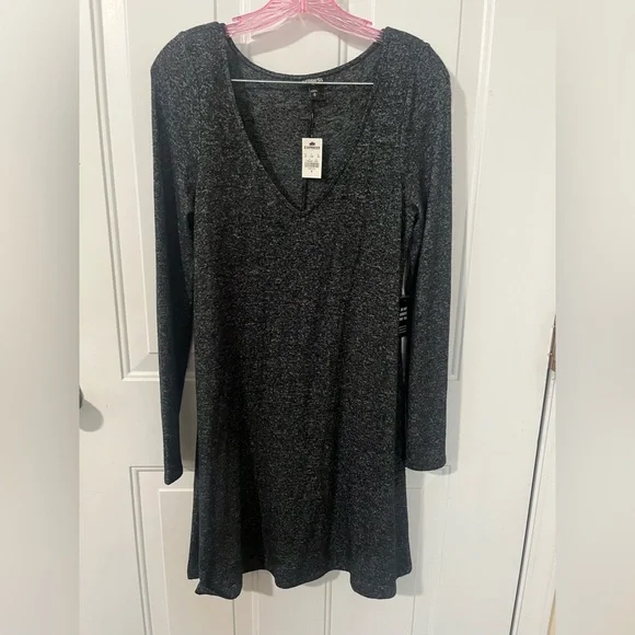 slim fit dress slacks Grey Sweater Dress – Posche By Kim D